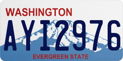 WA license plate AYI2976