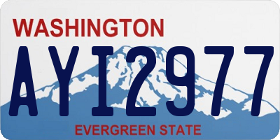 WA license plate AYI2977