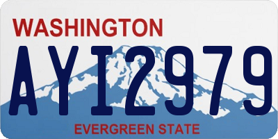 WA license plate AYI2979