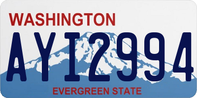WA license plate AYI2994