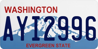 WA license plate AYI2996