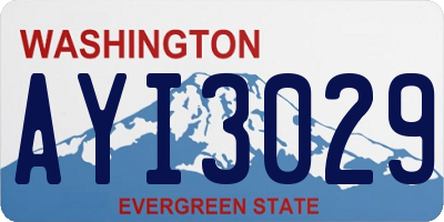 WA license plate AYI3029