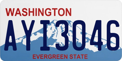 WA license plate AYI3046