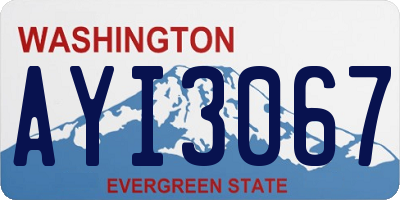 WA license plate AYI3067