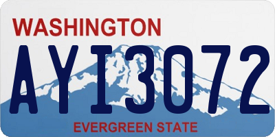 WA license plate AYI3072