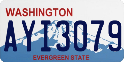 WA license plate AYI3079