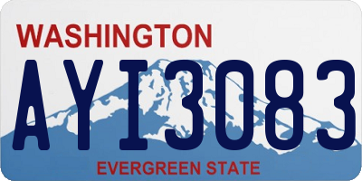 WA license plate AYI3083