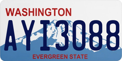 WA license plate AYI3088