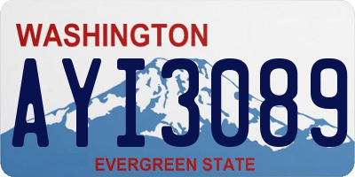 WA license plate AYI3089