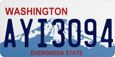 WA license plate AYI3094