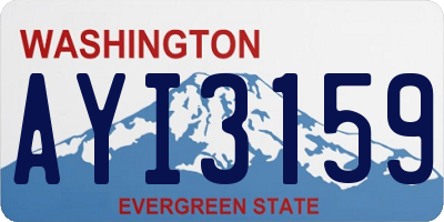 WA license plate AYI3159