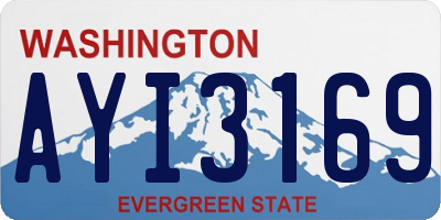 WA license plate AYI3169