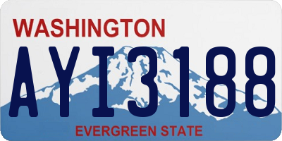 WA license plate AYI3188