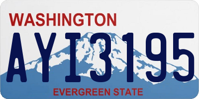 WA license plate AYI3195