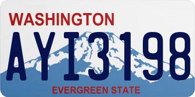 WA license plate AYI3198