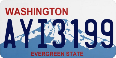 WA license plate AYI3199