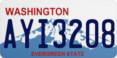 WA license plate AYI3208