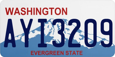 WA license plate AYI3209