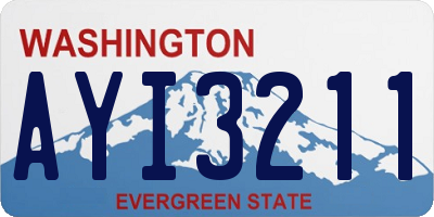 WA license plate AYI3211