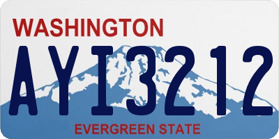 WA license plate AYI3212