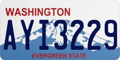 WA license plate AYI3229