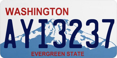 WA license plate AYI3237