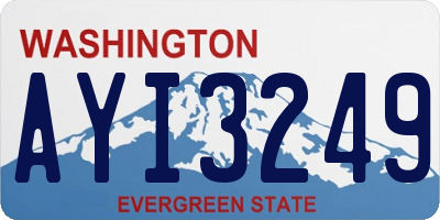 WA license plate AYI3249