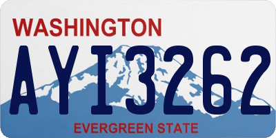WA license plate AYI3262