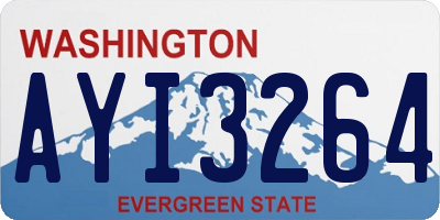 WA license plate AYI3264