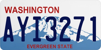 WA license plate AYI3271