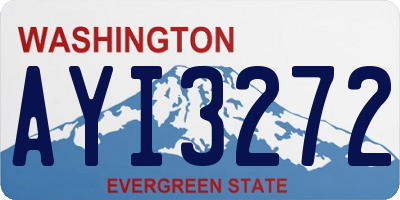 WA license plate AYI3272