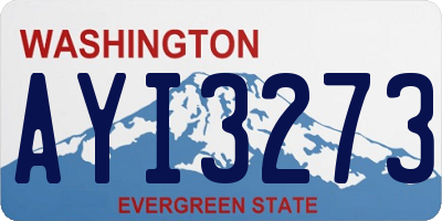 WA license plate AYI3273