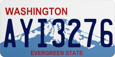WA license plate AYI3276