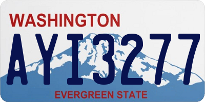 WA license plate AYI3277