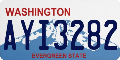 WA license plate AYI3282