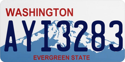 WA license plate AYI3283