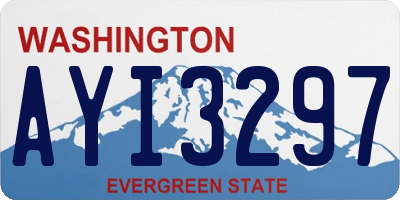 WA license plate AYI3297