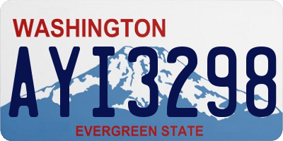 WA license plate AYI3298