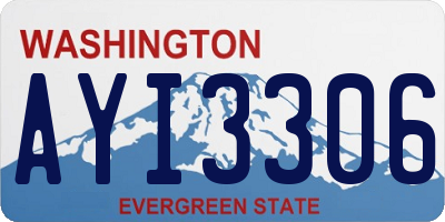 WA license plate AYI3306