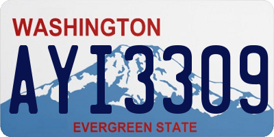 WA license plate AYI3309