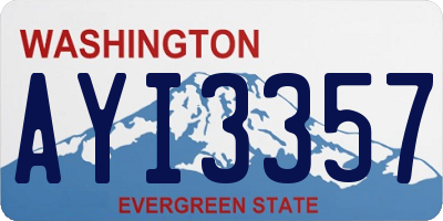 WA license plate AYI3357