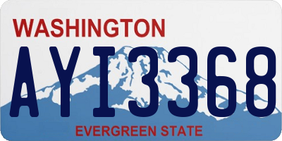 WA license plate AYI3368