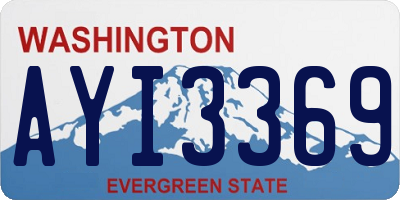 WA license plate AYI3369