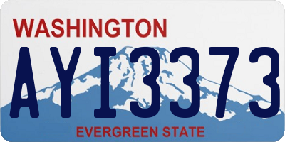 WA license plate AYI3373