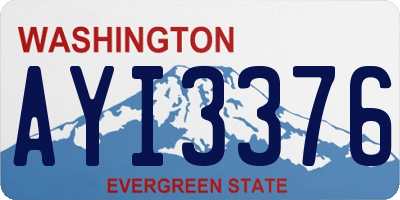 WA license plate AYI3376
