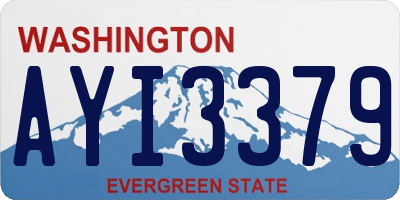 WA license plate AYI3379