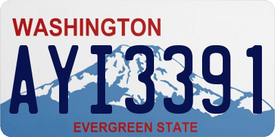 WA license plate AYI3391