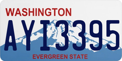 WA license plate AYI3395