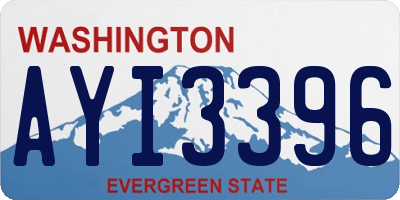 WA license plate AYI3396
