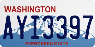 WA license plate AYI3397